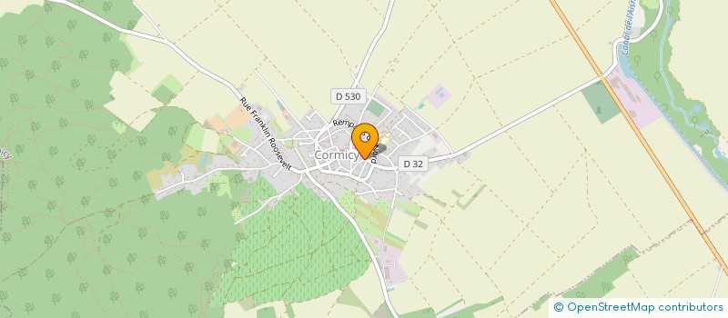 localisation de l'entreprise CABINET DENTAIRE CORMICY  CORMICY