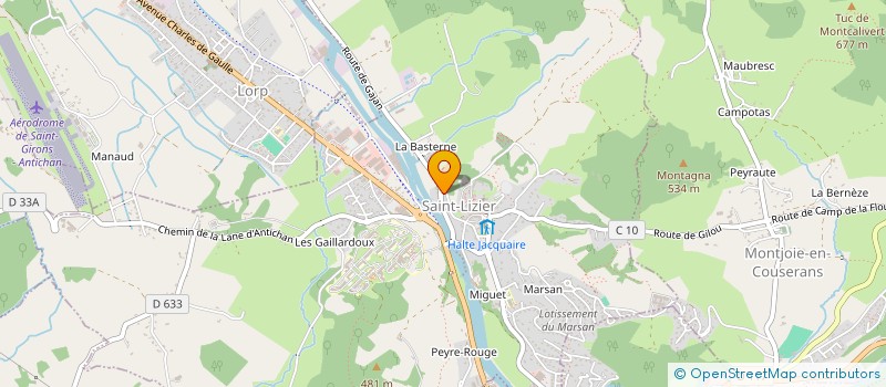 localisation de l'entreprise CABINET DENTAIRE COUSERANS à SAINT-LIZIER
