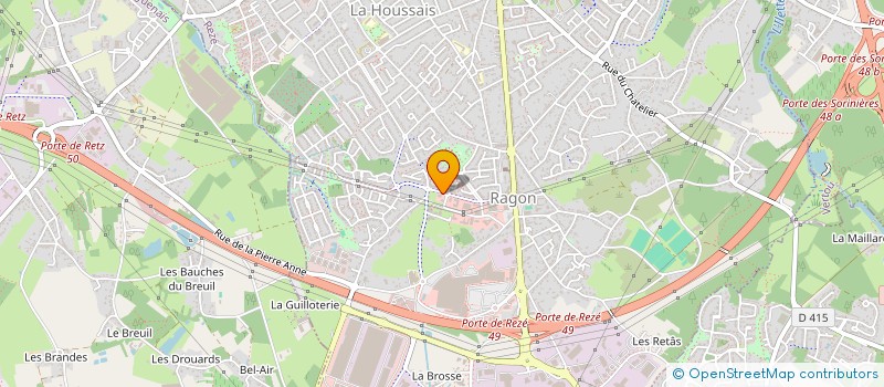 localisation de l'entreprise CABINET DENTAIRE CPIA à REZE