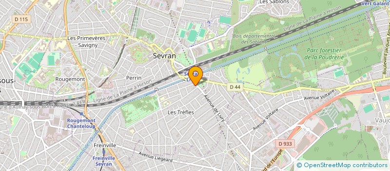 localisation de l'entreprise CABINET DENTAIRE CUVE GONZALVEZ à SEVRAN
