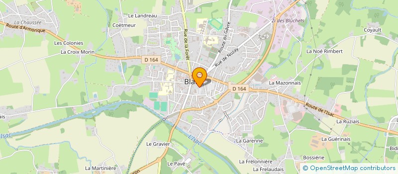 localisation de l'entreprise CABINET DENTAIRE DE BLAIN  BLAIN