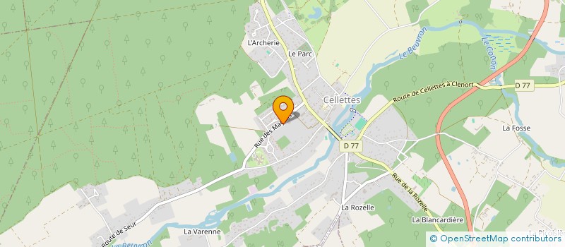 localisation de l'entreprise CABINET DENTAIRE DE CELLETTES  CELLETTES