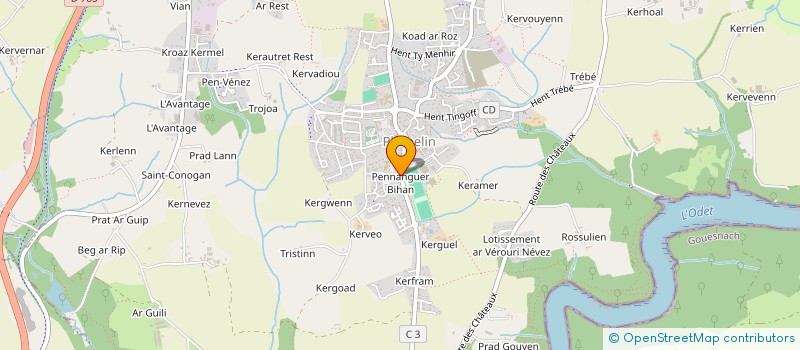 localisation de l'entreprise CABINET DENTAIRE DE CORNOUAILLE  QUIMPER