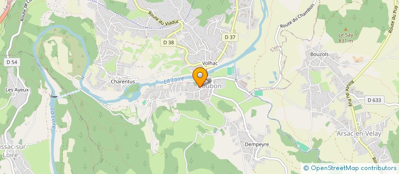 localisation de l'entreprise CABINET DENTAIRE DE COUBON  COUBON