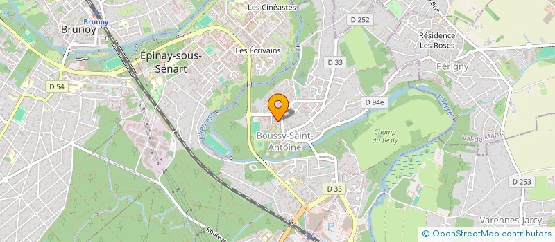 localisation de l'entreprise CABINET DENTAIRE DE L'ESPLANADE  BOUSSY-SAINT-ANTOINE