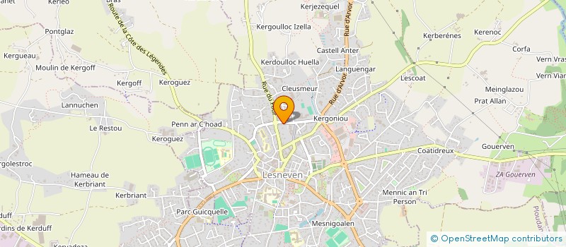 localisation de l'entreprise CABINET DENTAIRE DE L'IROISE  LANILDUT