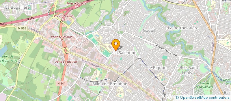 localisation de l'entreprise CABINET DENTAIRE DE LA CHOLIERE à ORVAULT