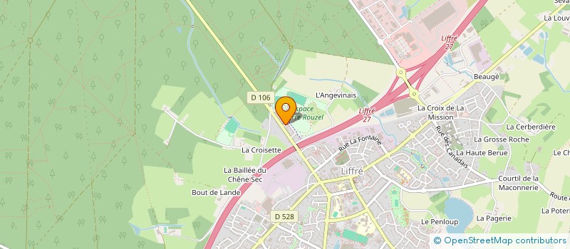 localisation de l'entreprise CABINET DENTAIRE DE LA FORET à LIFFRE