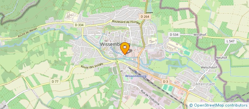 localisation de l'entreprise CABINET DENTAIRE DE LA LAUTER  WISSEMBOURG