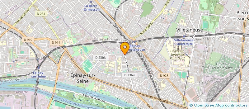 localisation de l'entreprise CABINET DENTAIRE DE LA MARNE à EPINAY-SUR-SEINE