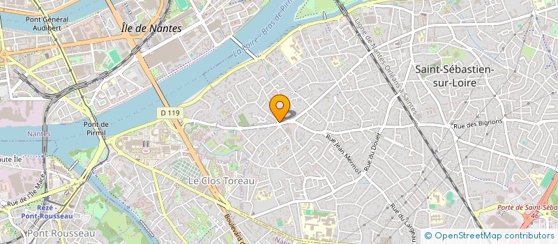 localisation de l'entreprise CABINET DENTAIRE DE LA MARTELLIERE à SAINT-SEBASTIEN-SUR-LOIRE