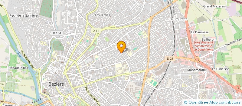 localisation de l'entreprise CABINET DENTAIRE DE LA MEDITERRANEE à BEZIERS