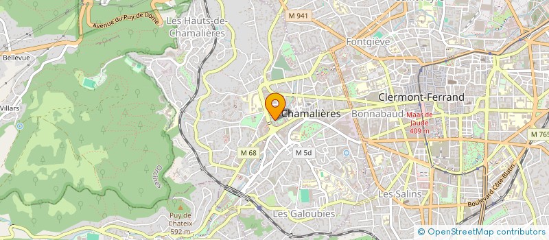 localisation de l'entreprise CABINET DENTAIRE DE LA PASSERELLE à CHAMALIERES