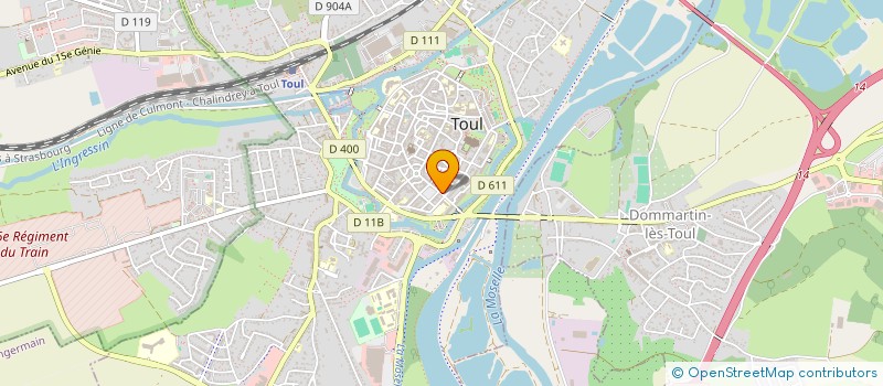 localisation de l'entreprise CABINET DENTAIRE DE LA PORTE MOSELLE  TOUL