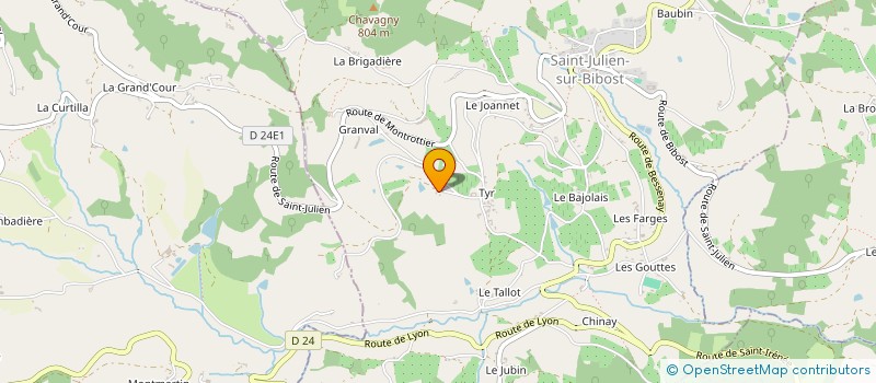 localisation de l'entreprise CABINET DENTAIRE DE MONTROTTIER  SAINT-JULIEN-SUR-BIBOST