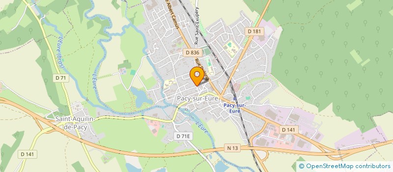 localisation de l'entreprise CABINET DENTAIRE DE PACY  PACY-SUR-EURE