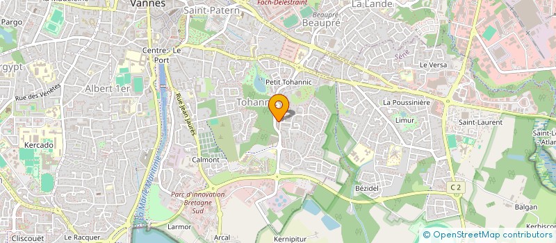 localisation de l'entreprise CABINET DENTAIRE DE TOHANNIC (SCM) à VANNES