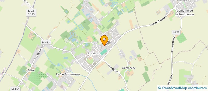 localisation de l'entreprise CABINET DENTAIRE DEBERDT à AUBERS