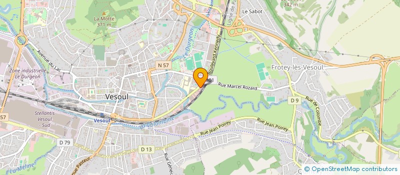 localisation de l'entreprise CABINET DENTAIRE DES ALLIES  VESOUL