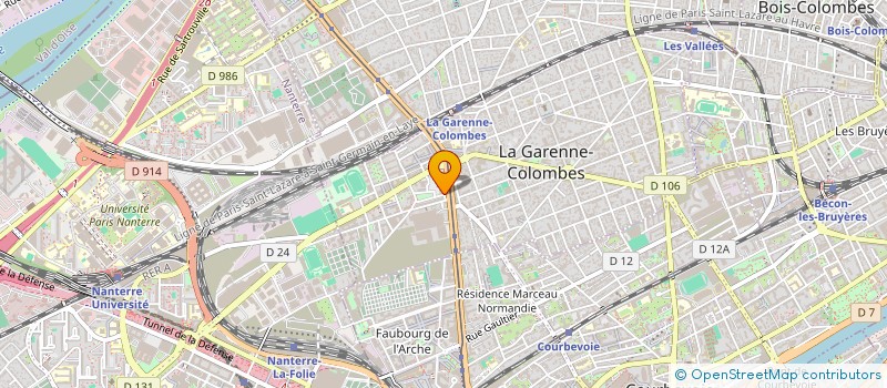 localisation de l'entreprise CABINET DENTAIRE DES CHENES D'OR à LA GARENNE-COLOMBES