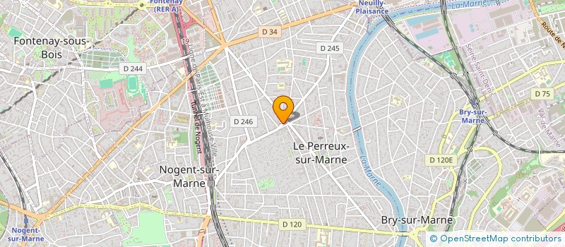 localisation de l'entreprise CABINET DENTAIRE DES DOCTEURS RITTER ET SZAJER  LE PERREUX-SUR-MARNE