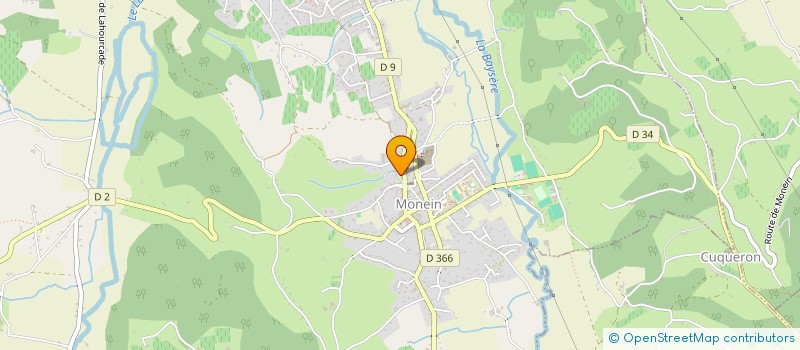 localisation de l'entreprise CABINET DENTAIRE DES PYRENEES  MONEIN