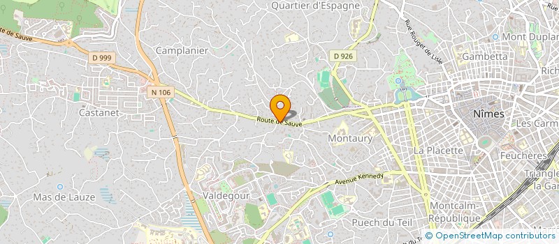 localisation de l'entreprise CABINET DENTAIRE DES TROIS PILIERS  NIMES