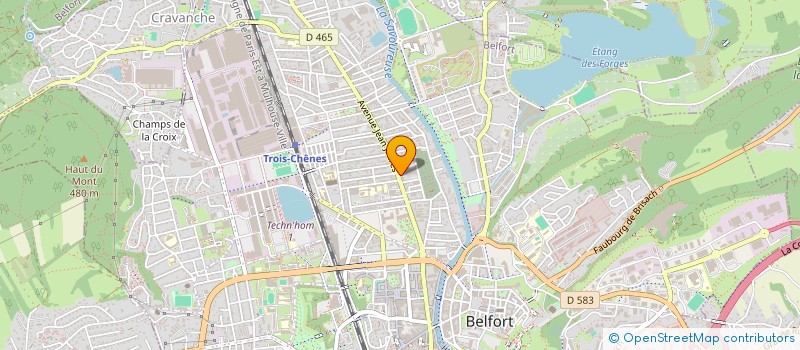 localisation de l'entreprise CABINET DENTAIRE DIMET à BELFORT