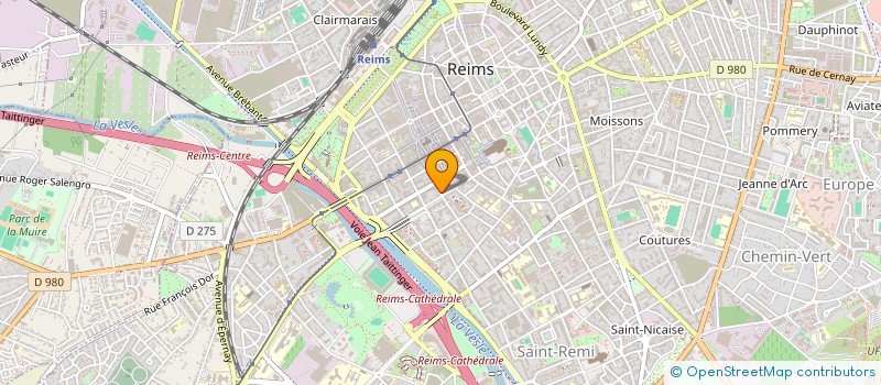 localisation de l'entreprise CABINET DENTAIRE DOCTEUR SAMAIN-MATTEI ET ASSOCIE  REIMS