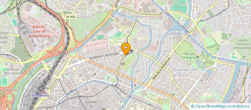 localisation de l'entreprise CABINET DENTAIRE DOCTEUR SIMON PERRIN  STRASBOURG