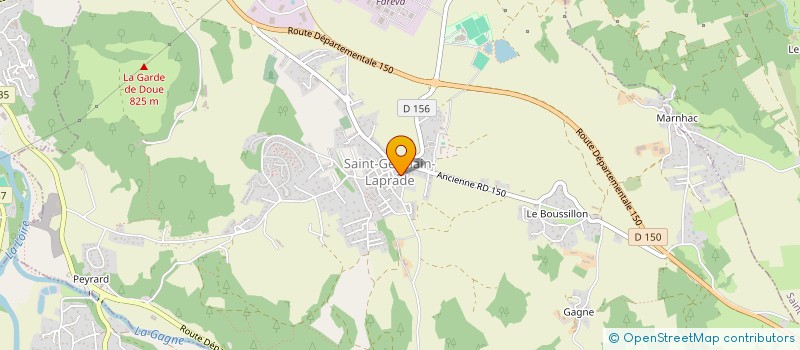 localisation de l'entreprise CABINET DENTAIRE DR OLIVIER MEGE  SAINT-GERMAIN-LAPRADE