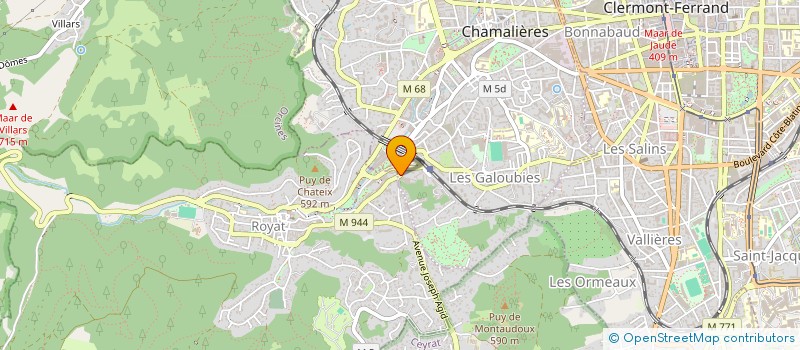 localisation de l'entreprise CABINET DENTAIRE DR PH. DUCHATELARD à CHAMALIERES