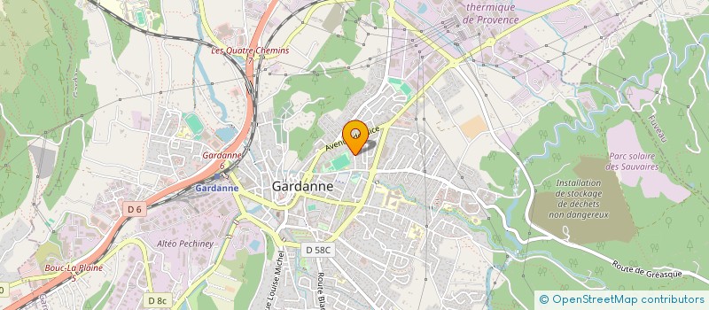 localisation de l'entreprise CABINET DENTAIRE DR TROULLIEUR à GARDANNE