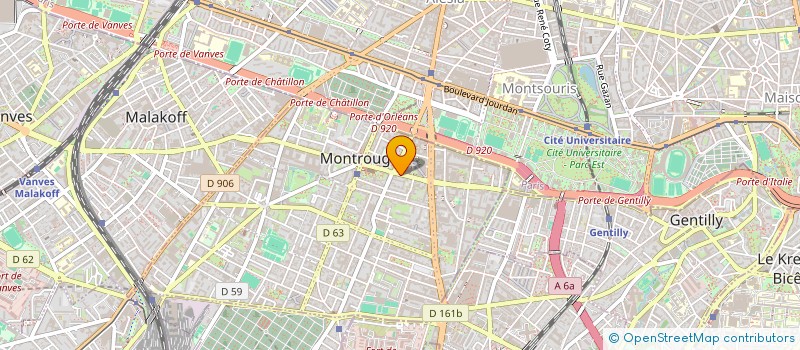 localisation de l'entreprise CABINET DENTAIRE DU DOCTEUR BRASSECASSE JACQUES à MONTROUGE