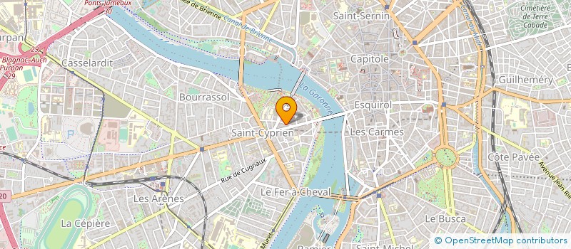 localisation de l'entreprise CABINET DENTAIRE DU DOCTEUR GEORGES MARTY  TOULOUSE
