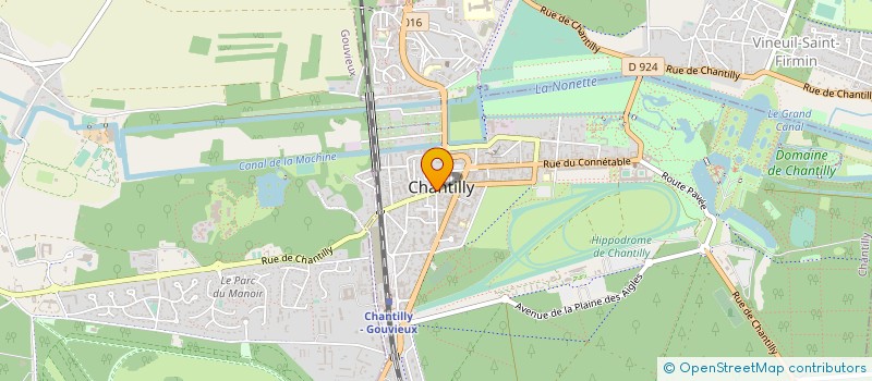 localisation de l'entreprise CABINET DENTAIRE DU DR DAN ASSAYAG  CHANTILLY