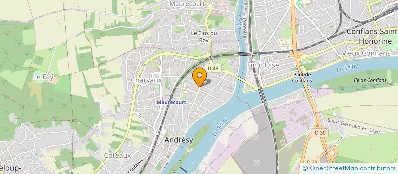 localisation de l'entreprise CABINET DENTAIRE DU DR ERIK AZUELOS  ANDRESY