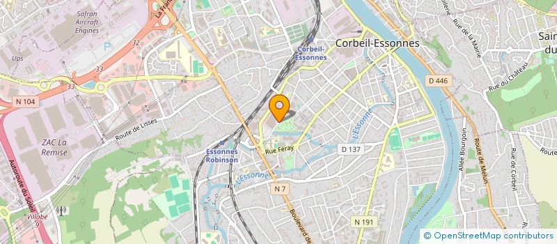 localisation de l'entreprise CABINET DENTAIRE DU DR FRENCH à CORBEIL-ESSONNES