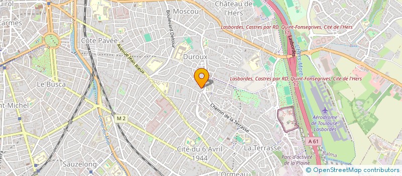 localisation de l'entreprise CABINET DENTAIRE DU DR ROUSSEAU à TOULOUSE