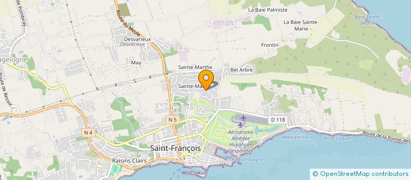 localisation de l'entreprise CABINET DENTAIRE DU GOLF à SAINT-FRANCOIS