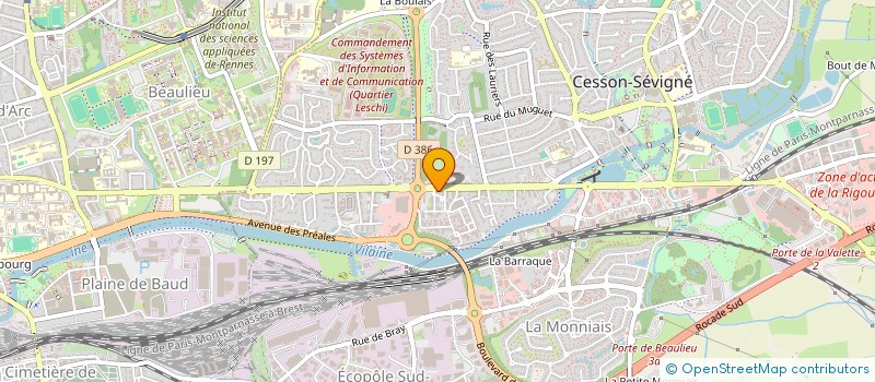 localisation de l'entreprise CABINET DENTAIRE DU MOULIN CESSONNAIS  CESSON-SEVIGNE