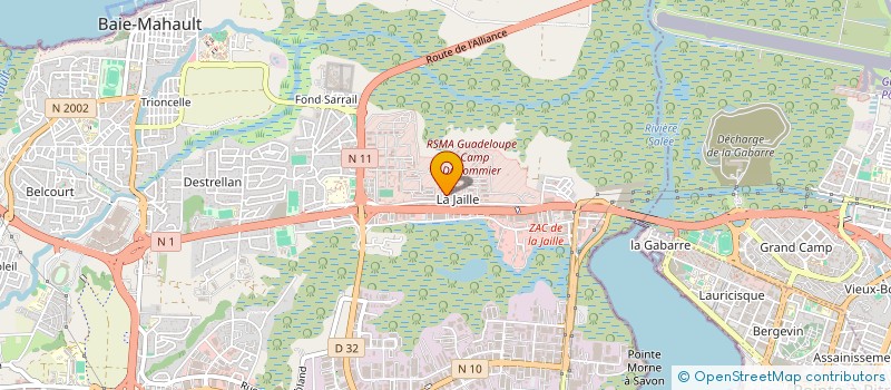 localisation de l'entreprise CABINET DENTAIRE DU PAPILLON à BAIE-MAHAULT