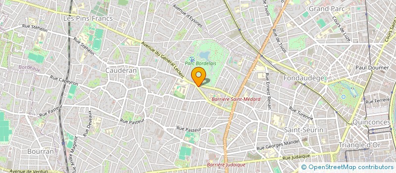 localisation de l'entreprise CABINET DENTAIRE DU PARC BORDELAIS  BORDEAUX