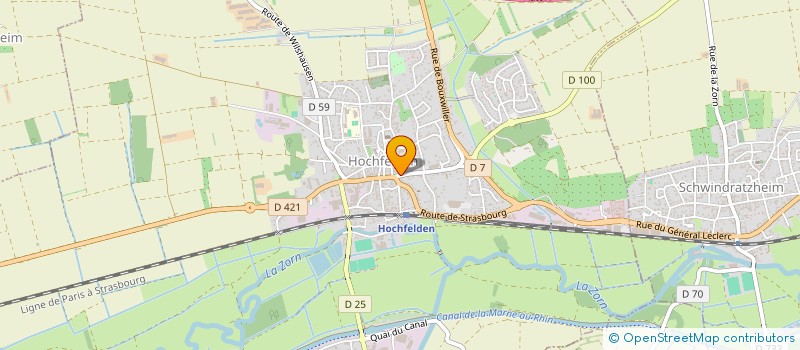 localisation de l'entreprise CABINET DENTAIRE DU PAYS DE LA ZORN à HOCHFELDEN