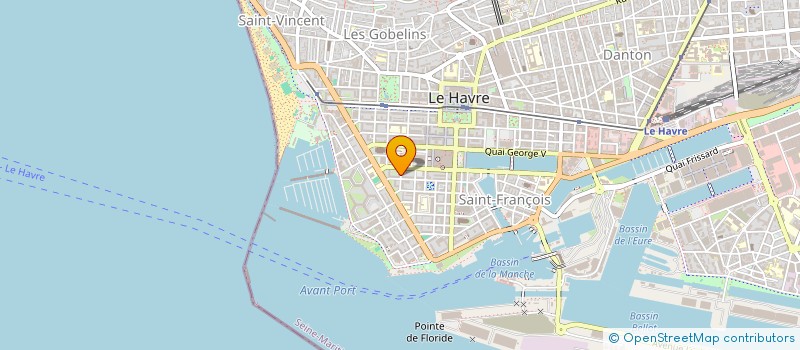 localisation de l'entreprise CABINET DENTAIRE FAURE à LE HAVRE
