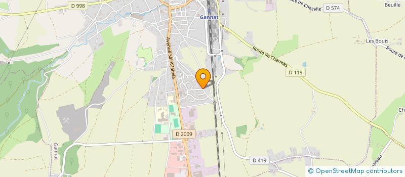 localisation de l'entreprise CABINET DENTAIRE FAURON à GANNAT