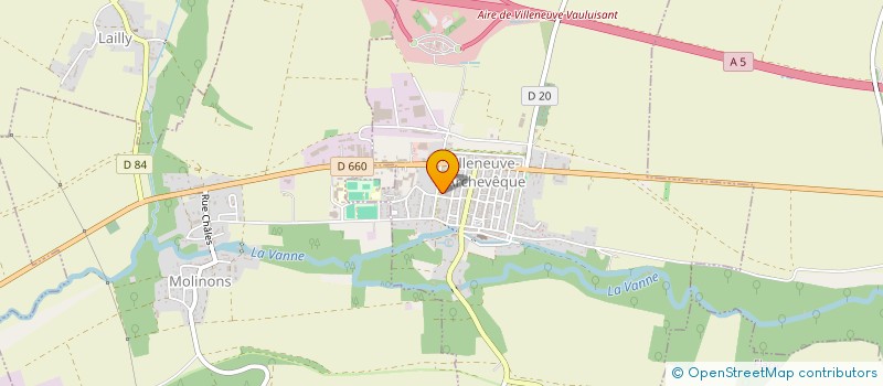 localisation de l'entreprise CABINET DENTAIRE FH  VILLENEUVE-L'ARCHEVEQUE