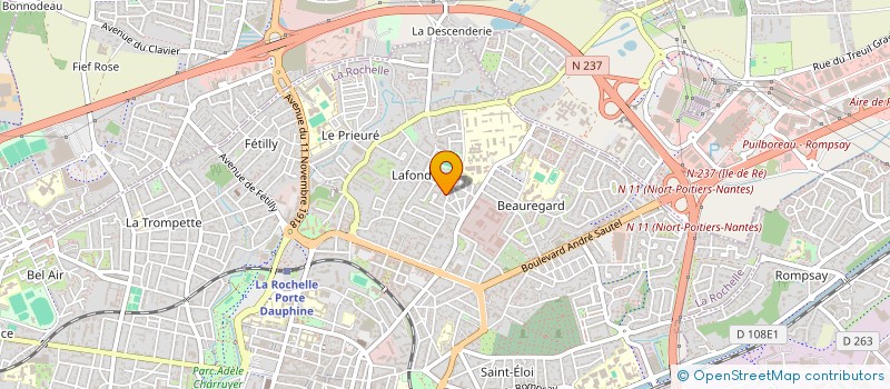 localisation de l'entreprise CABINET DENTAIRE GALVEZ ET ASSOCIES  LA ROCHELLE