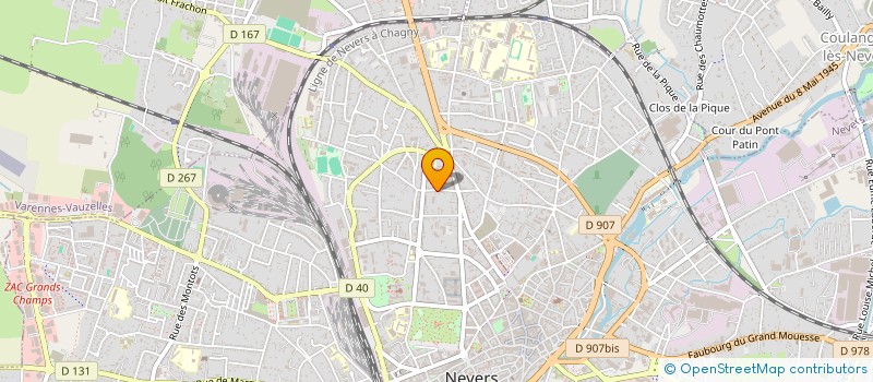 localisation de l'entreprise CABINET DENTAIRE GATEAU à NEVERS