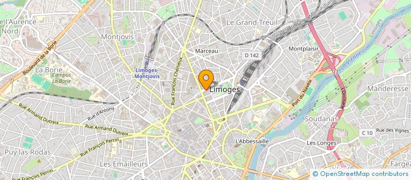 localisation de l'entreprise CABINET DENTAIRE GAY LUSSAC à LIMOGES